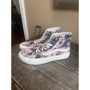 VANS Floral Dye Sk8-Hi 38 Decon SF Pink Multi/Marshmallow Women’s Sz 8